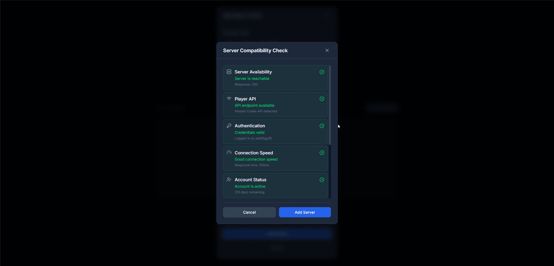 Compatibility Check Progress